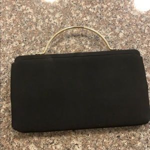 Vintage Bag black with gold handle